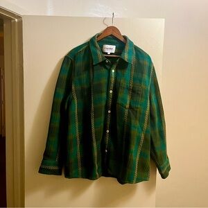 Corridor Phoenicia Large Green Plaid Shirt